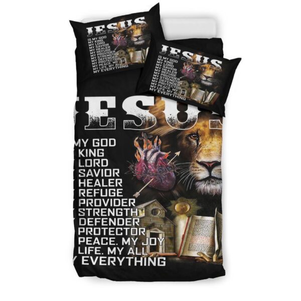 Jesus Lion Bedding Duvet Cover And Pillowcase Set