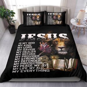 Jesus Lion Bedding Duvet Cover And Pillowcase Set