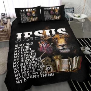 Jesus Lion Bedding Duvet Cover And Pillowcase Set 1