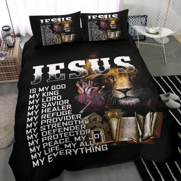 Jesus Lion Bedding Duvet Cover And Pillowcase Set