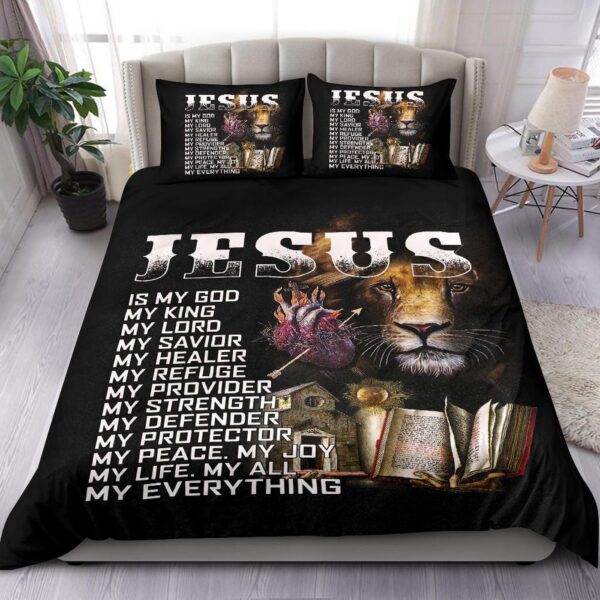 Jesus Lion Bedding Duvet Cover And Pillowcase Set