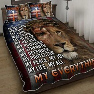 Jesus Lion Of Judah, Gift Everything Quilt Bedding Set