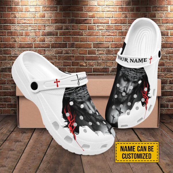 Jesus Lion Portrait Clogs: Personalized Son of God Gift for Baptism