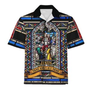 Jesus Name Above Name Aloha Hawaiian Shirts For Men and Women   - Gift Men Women Days