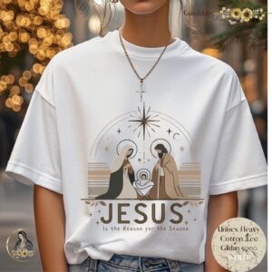 Jesus Nativity Unisex Shirt: Catholic Winter Apparel & Festive Faith Clothing
