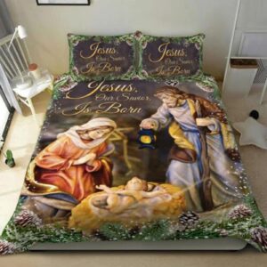 Jesus Our Savior Is Born Quilt Bedding Set 1