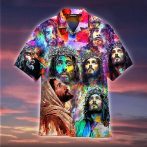 Jesus Peace Life Colorful Hawaiian Shirt For Men & Women   - Gift Men Women Days