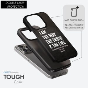 Jesus phone cases: I am the way the truth and the life John 14:6 Bible verse phone case 1