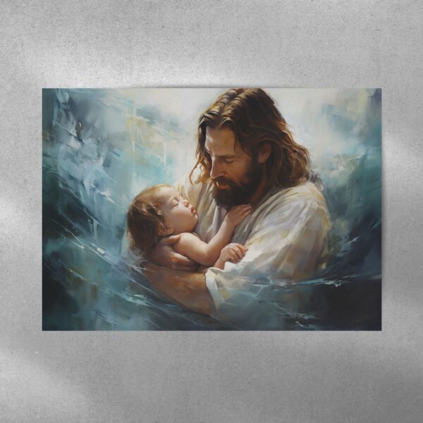 Jesus Protection 1 Poster and Canvas