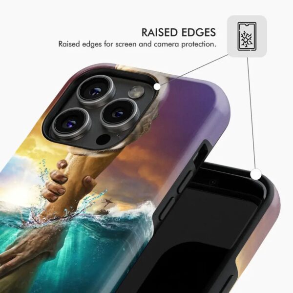 Jesus Reaching Into the Water Phone Case
