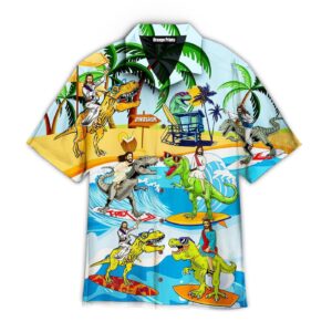 Jesus Ride A Dinosaur Hawaiian Shirt For Men & Women   - Gift Men Women Days