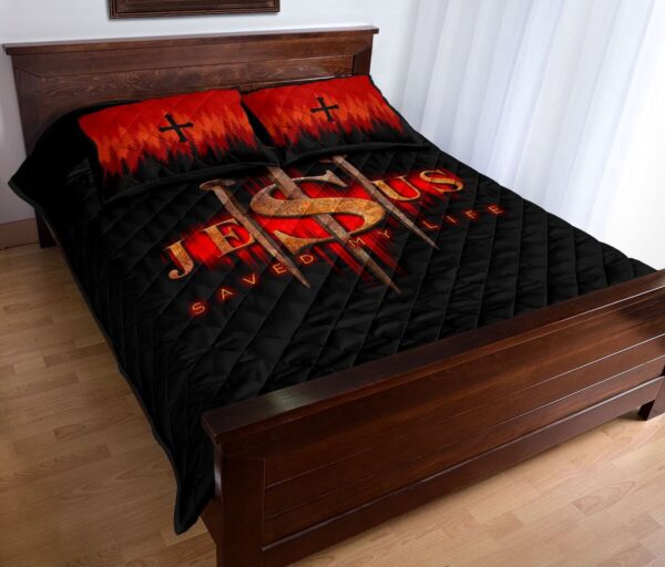 Jesus Saved Gift Life- Jesus Quilt Bedding Set TA