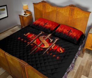 Jesus Saved Gift Life- Jesus Quilt Bedding Set TA 3