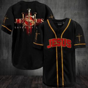 Jesus Saved My Life Baseball Jersey For God - Gift Men Women