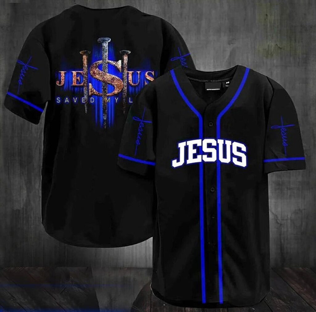 Jesus Saved My Life Baseball Tee Jersey Shirts 3D – Gift Men Women Jesus Saved My Life Baseball Tee Jersey Shirts 3D – Gift Men Women