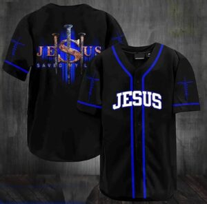 Jesus Saved My Life Baseball Tee Jersey Shirts 3D - Gift Men Women