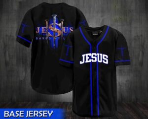 Jesus Saved My Life Baseball Tee Jersey Shirts 3D - Gift Men Women 1