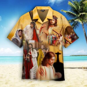 Jesus Story Aloha Hawaiian Shirts For Men and Women   - Gift Men Women Days