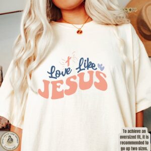 Retro Jesus T-shirt: Faith Gift & Unique Devotional Clothing for Church - Bible Verse Shirt