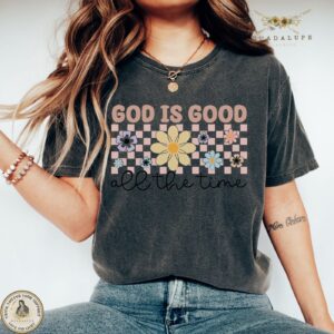 Unique Jesus T-shirt: Retro Faith Gift with Bible Verses Church Clothing for Devotional Faith