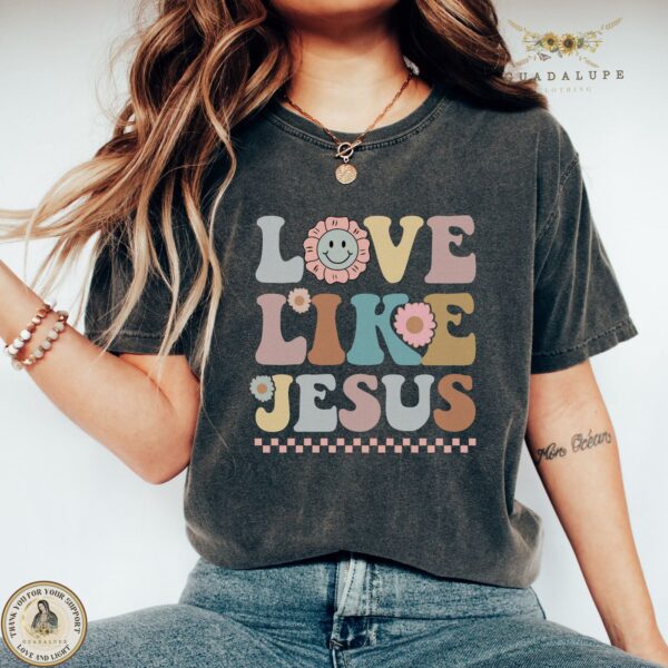 Unique Jesus T-shirt: Retro Faith Gift for Church Devotional Clothing Bible Verse Shirt