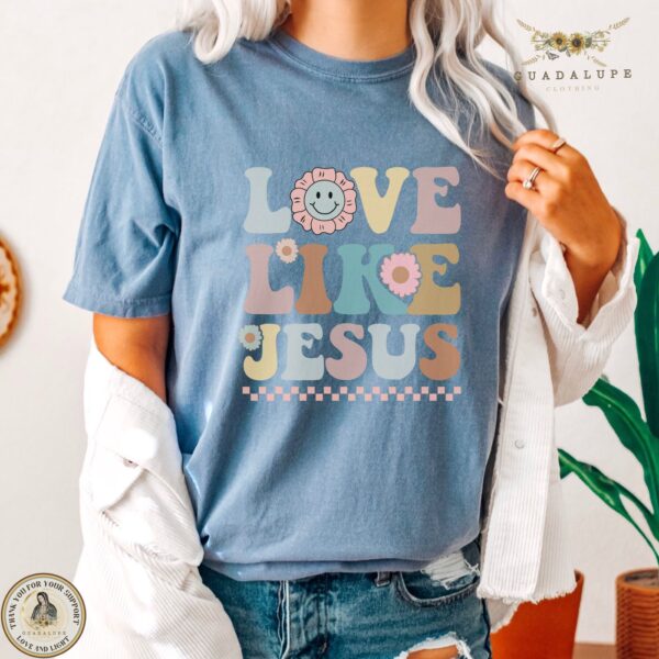 Unique Jesus T-shirt: Retro Faith Gift for Church Devotional Clothing Bible Verse Shirt