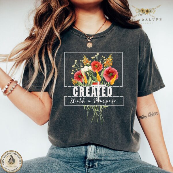 Wild Flowers Jesus T-Shirt: Faith Gift with Bible Verse Church Clothing Devotional – Shop Now!