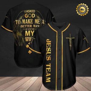 Jesus Team 3D Baseball Jersey Shirt Halloween Gift Best Price Christmas Gift - Gift Men Women
