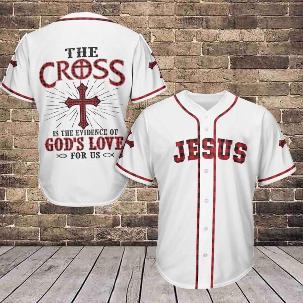 Jesus – The Cross God’s Love Baseball Jersey – Gift Men Women