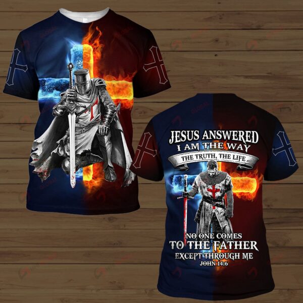 Jesus The Truth The Life Knight Templar Christian Hawaiian Shirts  – Gift Men Women Days