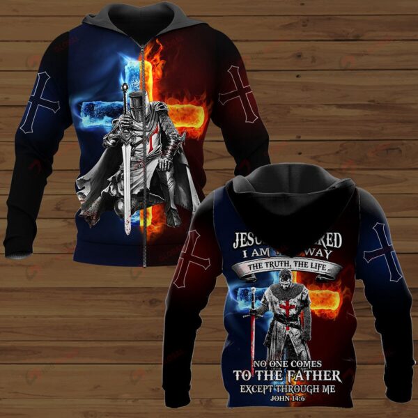 Jesus The Truth The Life Knight Templar Christian Hawaiian Shirts  – Gift Men Women Days