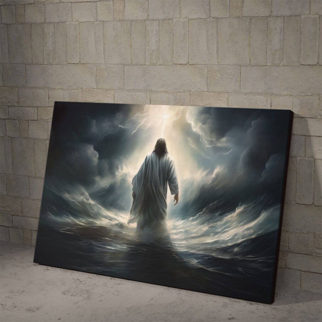 Jesus Walking On The Sea 1 Poster and Canvas Jesus Walking On The Sea 1 Poster and Canvas