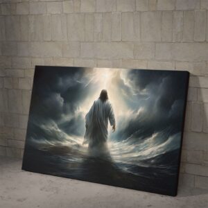 Jesus Walking On The Sea 1 Poster and Canvas