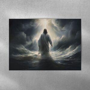 Jesus Walking On The Sea 1 Poster and Canvas 1