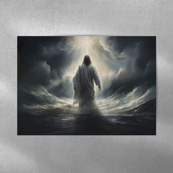 Jesus Walking On The Sea 1 Poster and Canvas