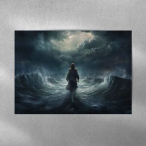 Jesus Walking On The Sea 2 Poster and Canvas 1