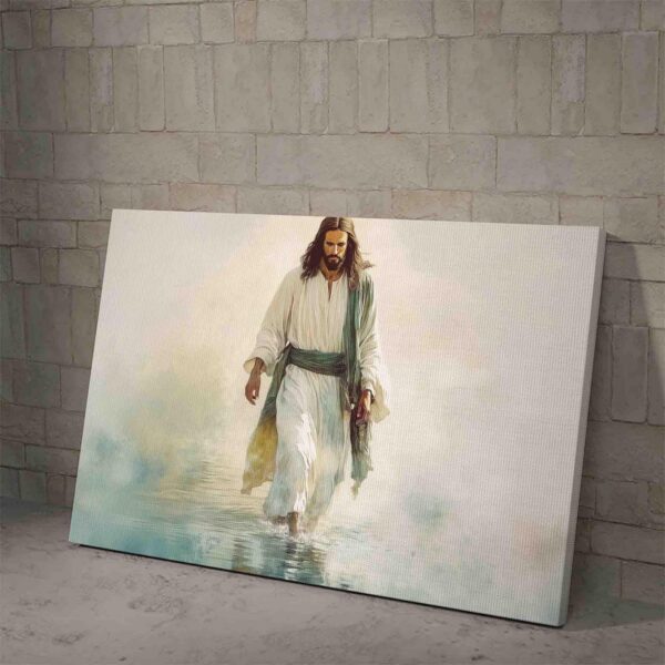 Jesus Walking On The Water Vintage Wall Art Painting Canvas and Poster