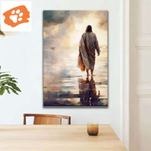 Jesus Walking on Water Wall Art Canvas Print