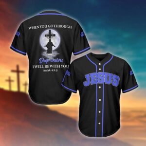 Deep Waters Baseball Jersey - Printed 3D Men & Women s Jersey - Jesus Gift