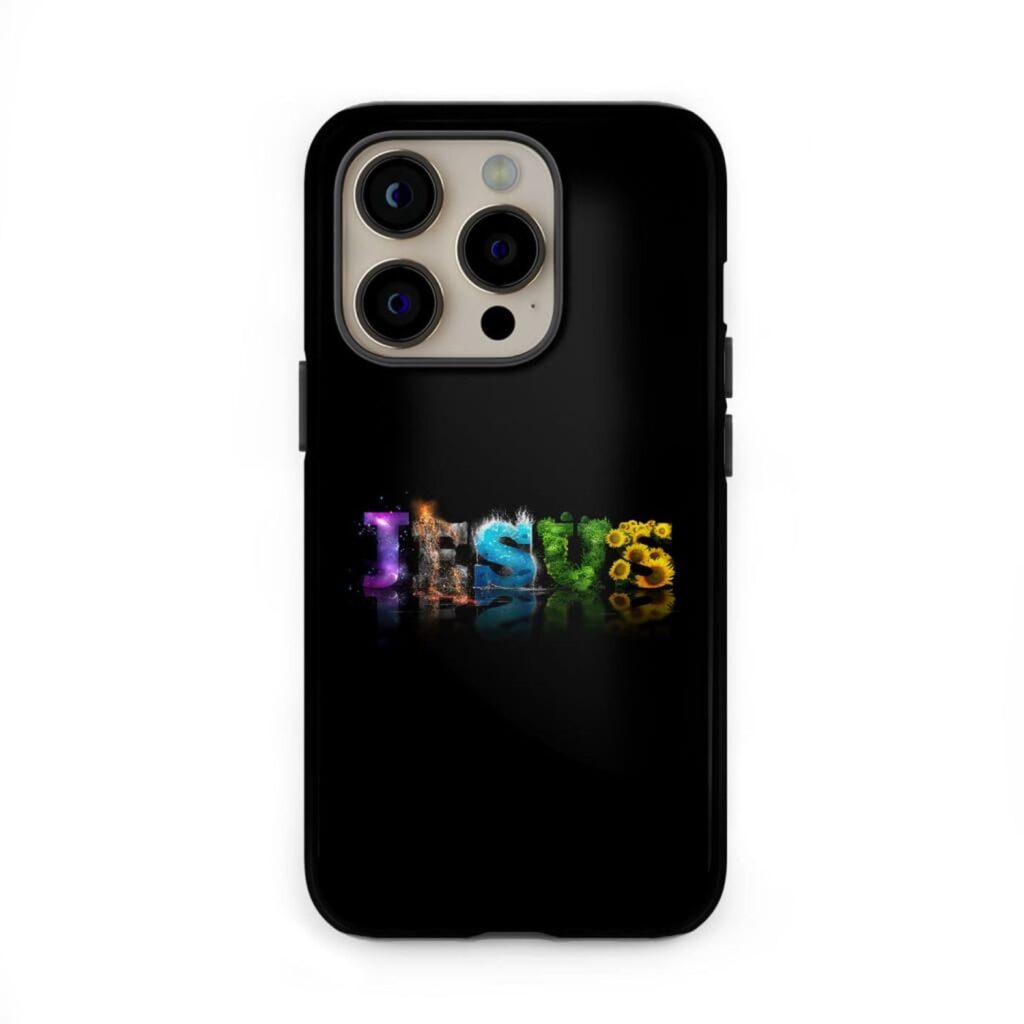 Jesus word phone case – Christian phone cases Jesus word phone case – Christian phone cases