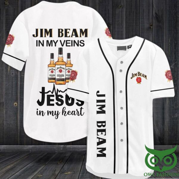 Jim Beam in my veins Jesus in my heart Baseball Jersey Shirt – Gift Men Women