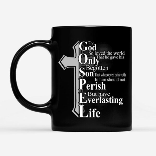 John 3:16 For God so loved the world, Bible verse, Christian coffee mug