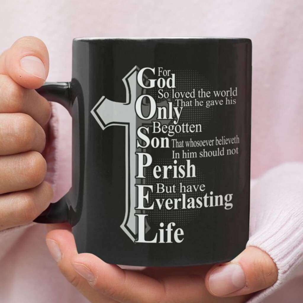 John 3:16 For God so loved the world, Bible verse, Christian coffee mug John 3:16 For God so loved the world, Bible verse, Christian coffee mug