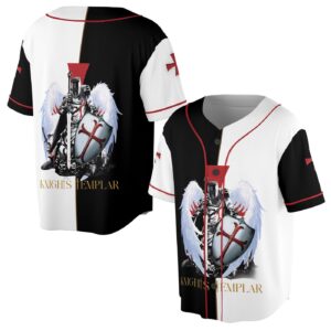 Knights Templar Christian Faith In Jesus Christ And God Baseball Jersey - Gift Men Women