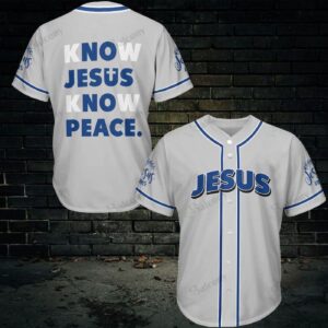 Know Jesus Know Peace Baseball Jersey Shirt - Gift Men Women
