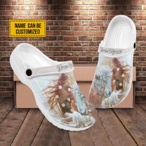 Lambs Of God Jesus Art Print Classic Clogs: Personalized Name Clogs for Her - Unique Christian Gifts 1