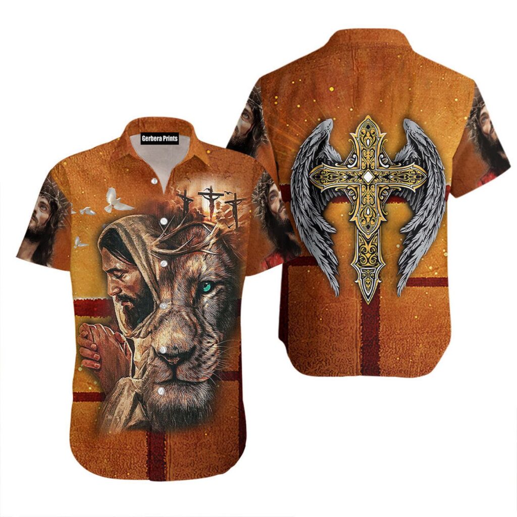 Lion Cross Jesus Aloha Hawaiian Shirts For Men & For Women – Gift Men Women Days Lion Cross Jesus Aloha Hawaiian Shirts For Men & For Women – Gift Men Women Days
