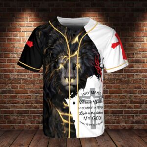 Lion Of God Short Sleeve - Catholic Christian Gifts, God Believer Gifts - Jesus Christ Polo, Baseball Jersey - Gift Men Women
