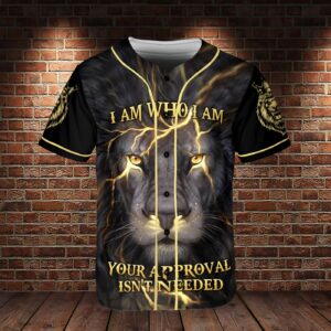 Lion Of Judah Baseball Jersey Shirt, King Of Kings Lord Of Lords, Jesus Lion Button Up Shirt, Son Of God Spiritual Gift - Gift Men Women 1