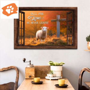 Lost Sheep, Fall For Jesus, Wall Art Canvas Print